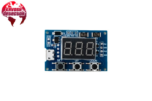 ماژول سیگنال ژنراتور PWM دو کاناله با قابلیت تولید پالس مربعی قابل تنظیم - درایور استپر موتور